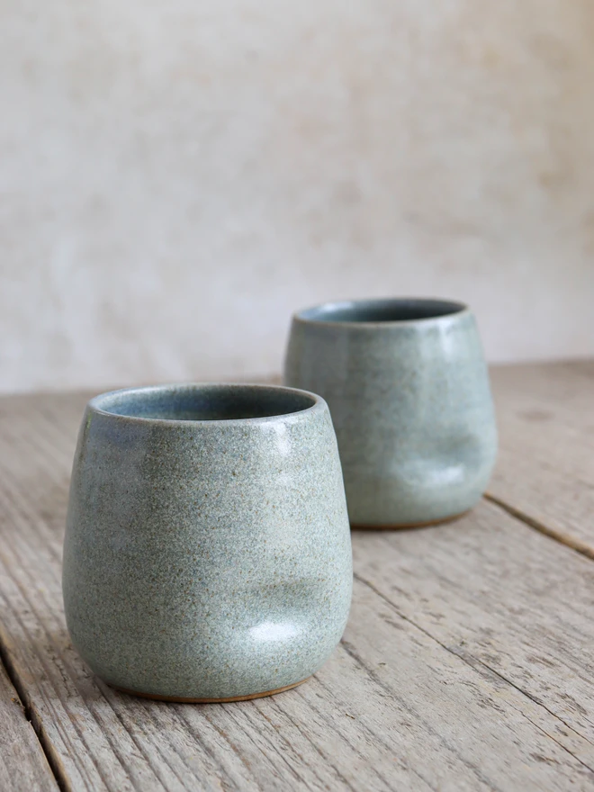 Handmade Ceramic Dimple Tumbler