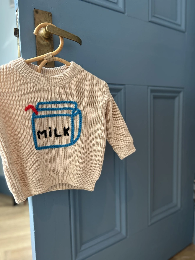Kids Knitted Milk Carton Jumper 