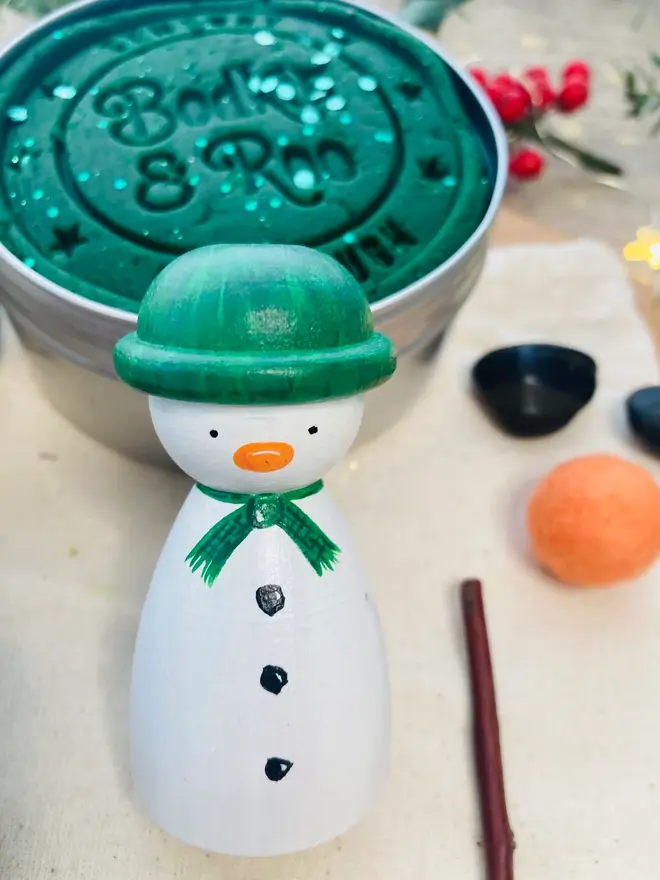 Snowman Playdough Set