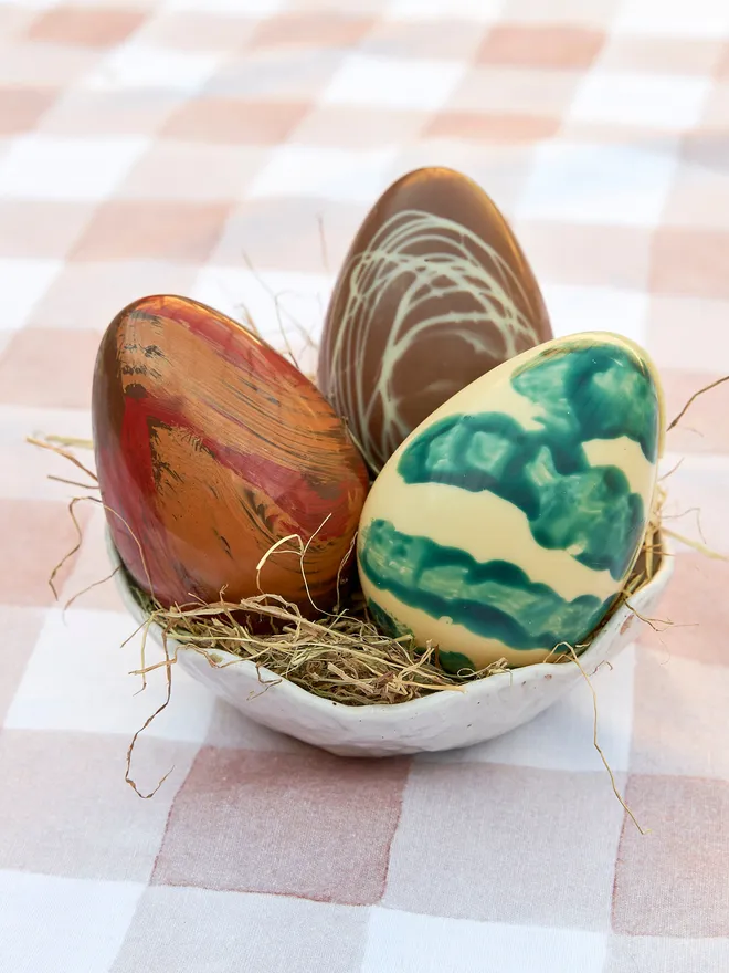 Personalised chocolate easter egg