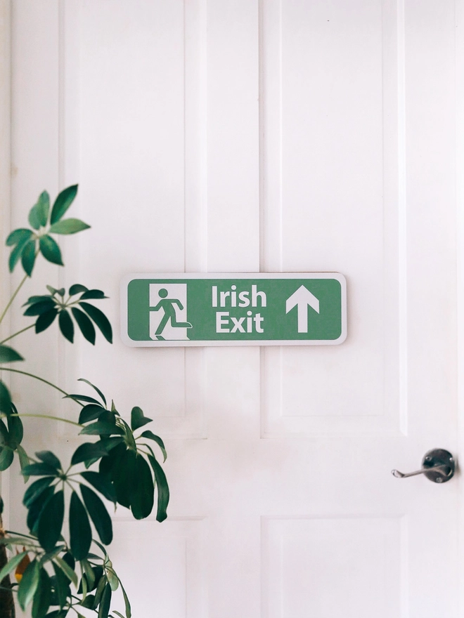 Irish Exit Sign Green