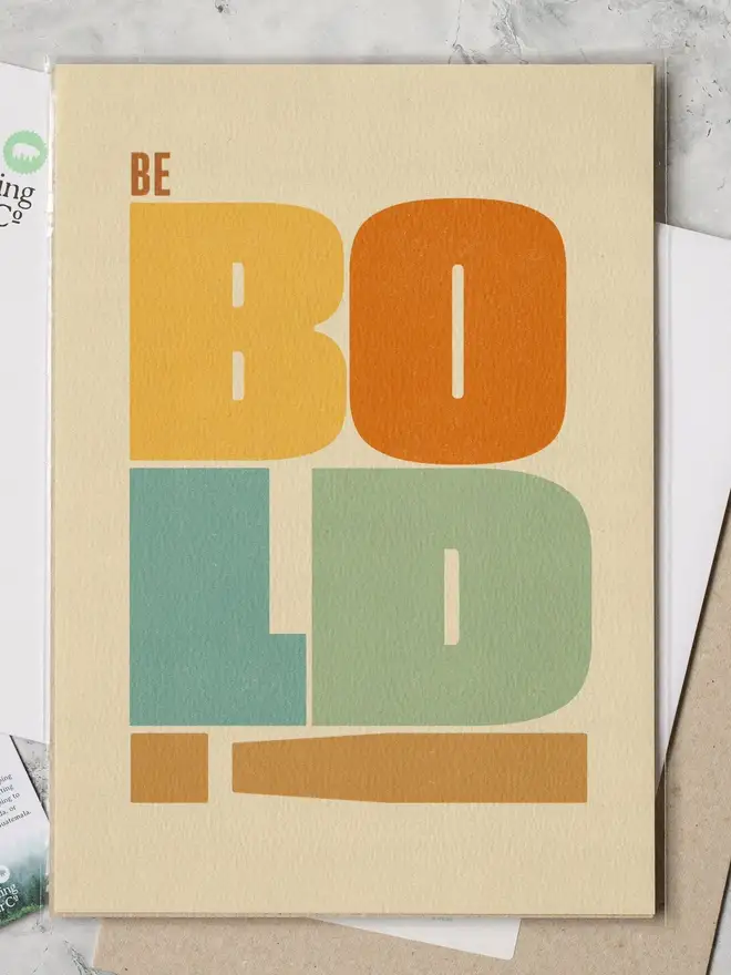 Be Bold Giclee Print by Roam Home Co