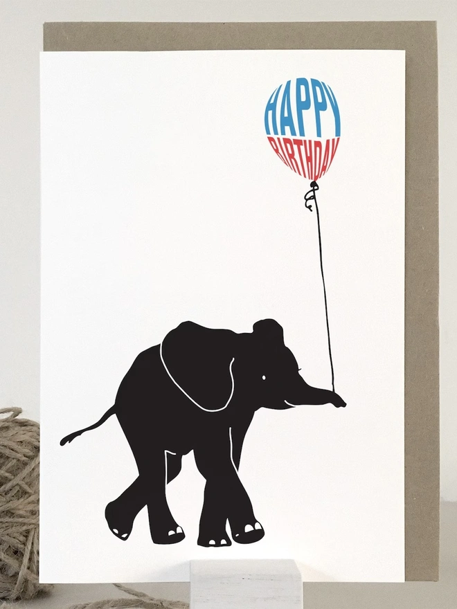 Elephant Birthday Card