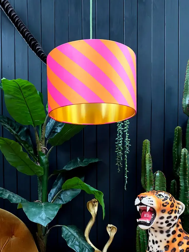Tutti Frutti Helter Skelter Velvet Lampshades