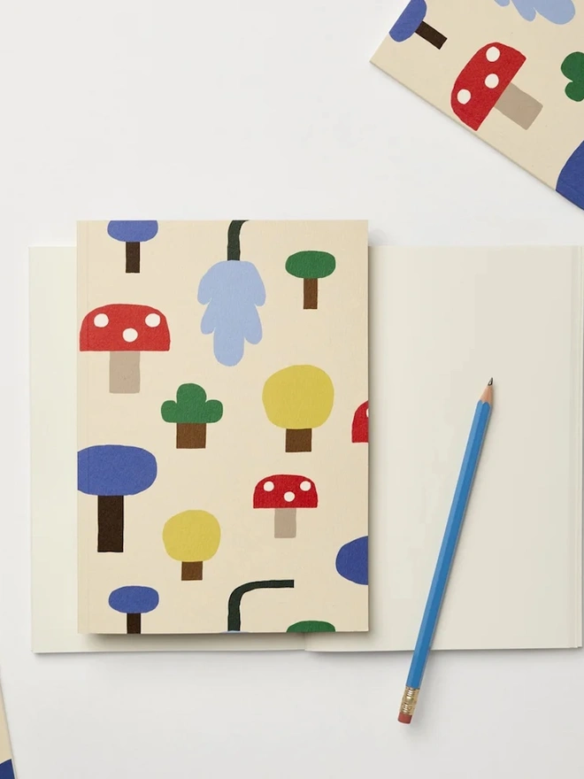 A5 Woodland Mushroom A5 Sketchbook