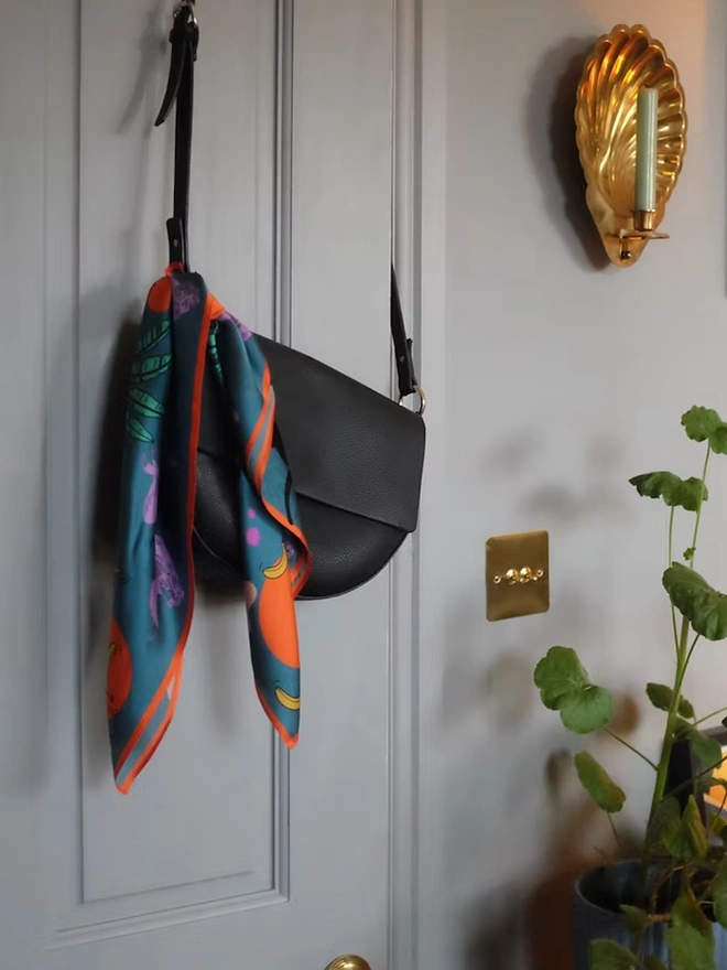 'Midnight Jungle' Silk Scarf