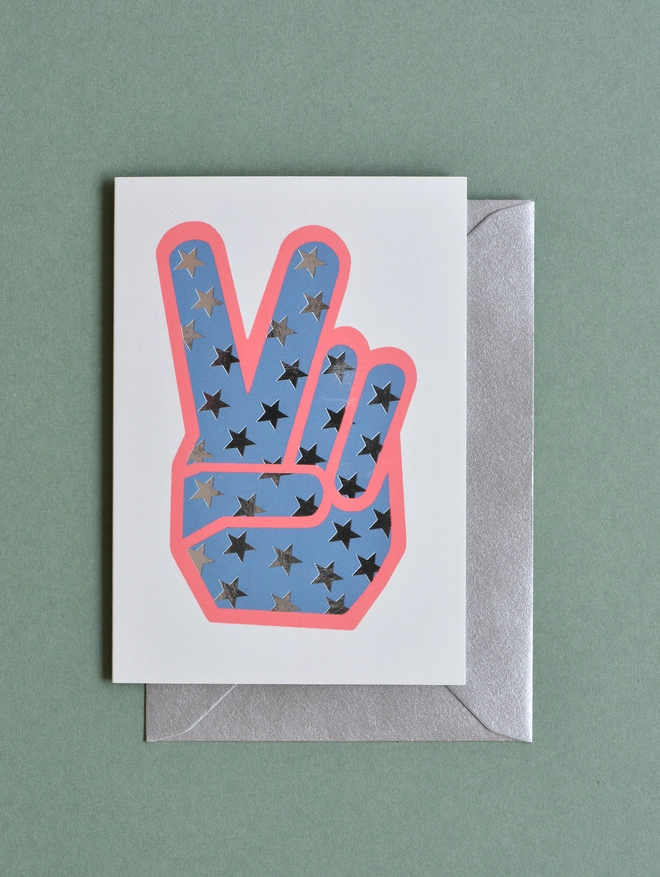 PEACE SIGN CARD