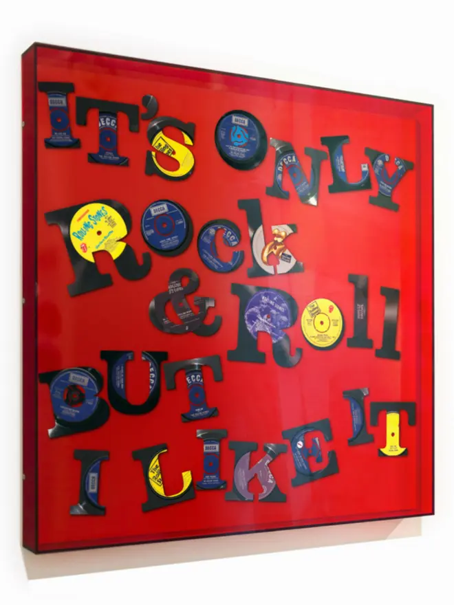 keith haynes only rock & roll rolling stones vinyl art