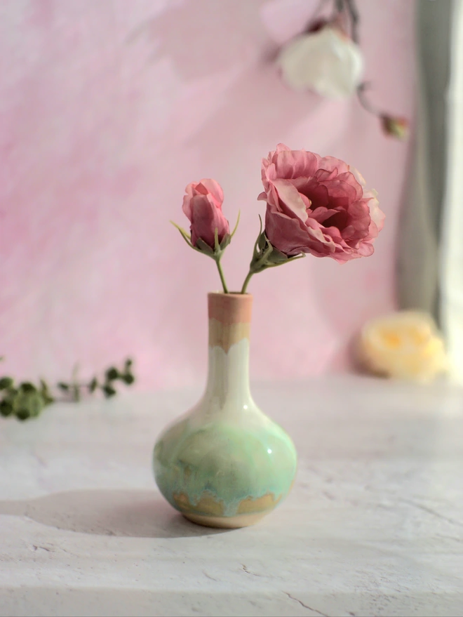 bud vase, flower vase, small vase, small ceramic vase, mini vase, Jenny Hopps Pottery, gift for mothers day, house gift, gift for mum, gift for sister, gift for daughter