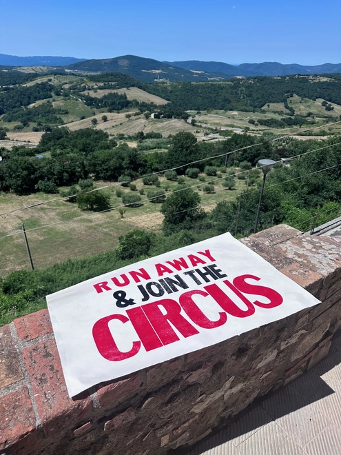 circus countryside tuscany