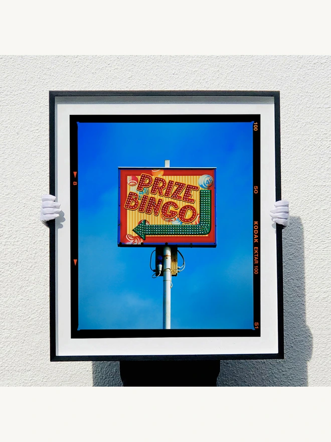 Prize Bingo Richard Heeps large colour print framed in black