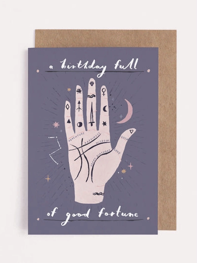 Palmistry Birthday Card