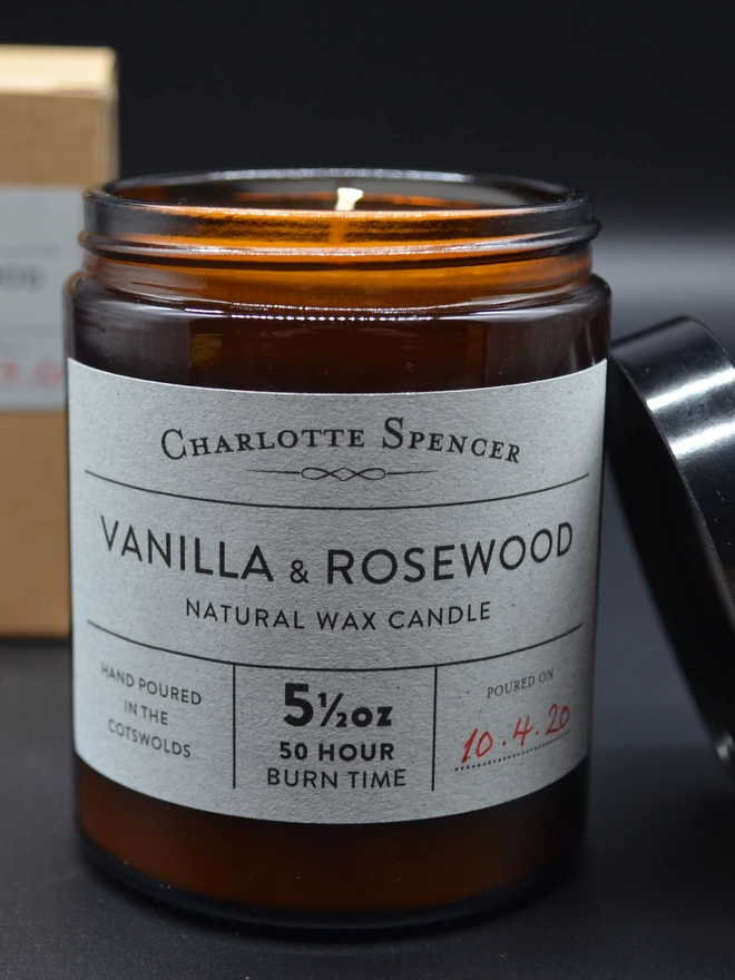 Vanilla & Rosewood Candle