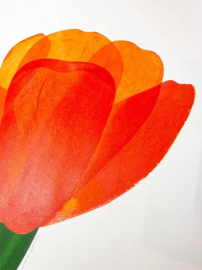 Tulip Flower Screenprint