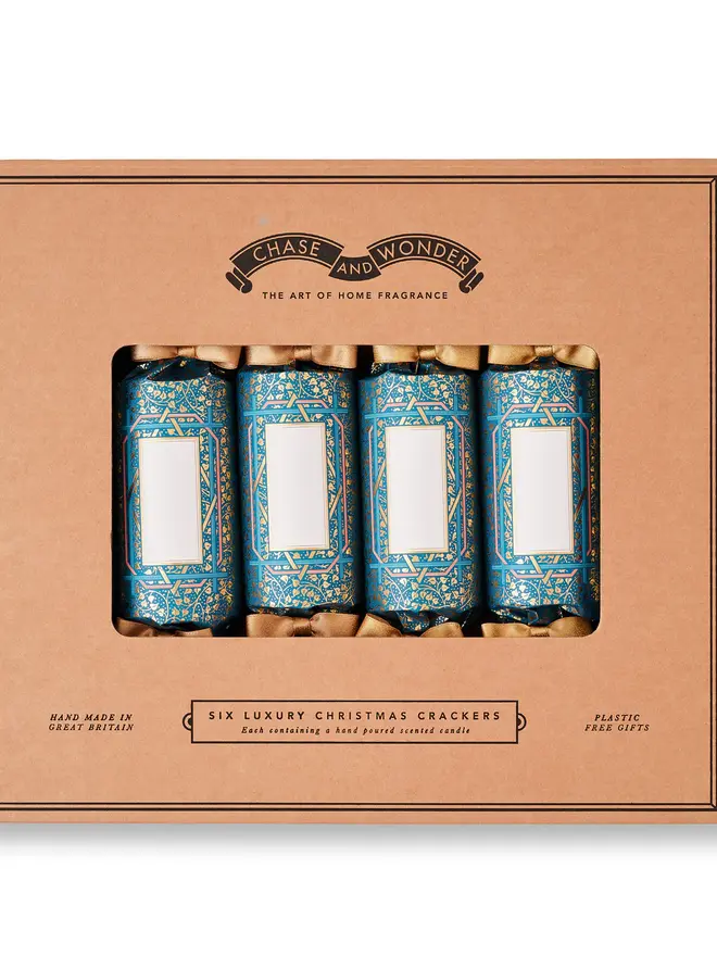 Golden Ivy Luxury Christmas Crackers (Set Of 6)