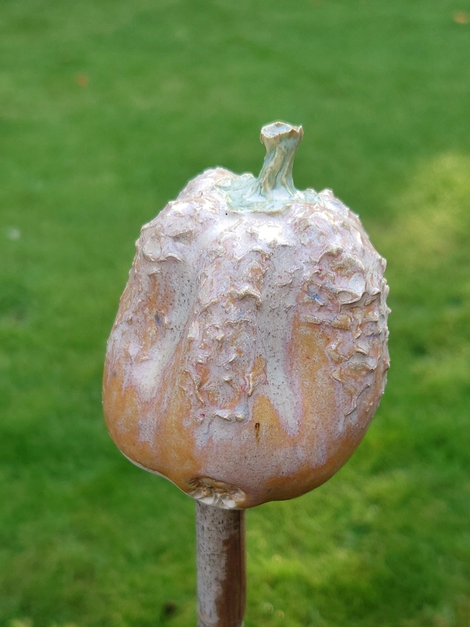 Pumpkin cane topper home decor