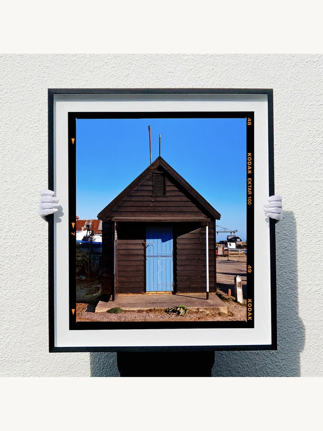 Fishing Hut Framed Large in Black