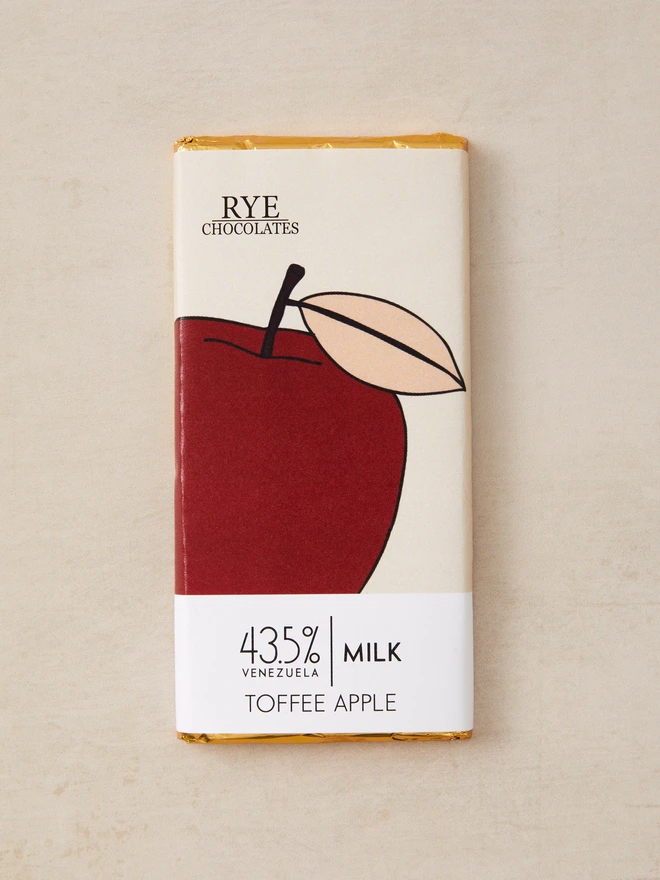 Toffee Apple Milk Chocolate Bar - 43.5% Venezuelan