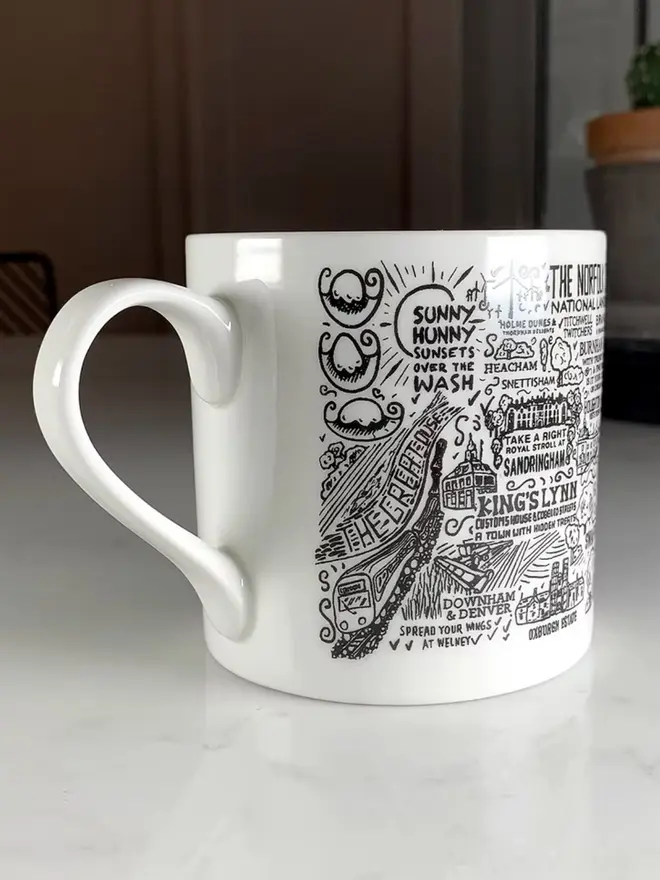Norfolk Mug Bone China Side 2