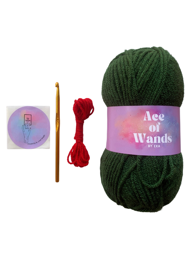 Hidden Heart Mitten Crochet Craft Kit