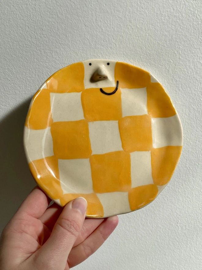 orange checkerboard plate front 2