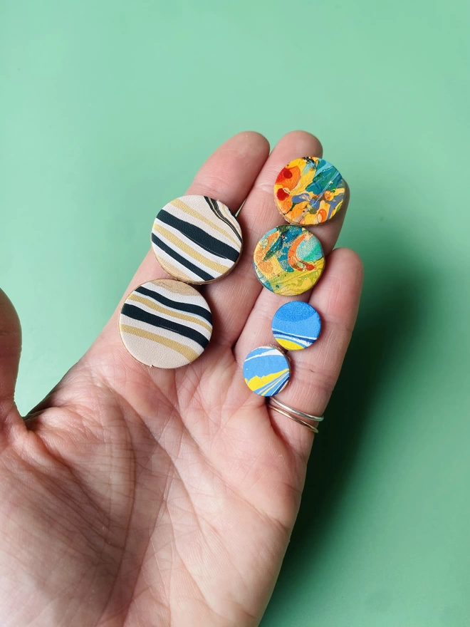 colourful earrings