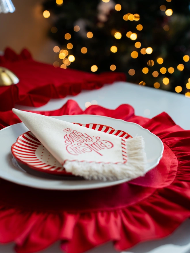 festive table setting