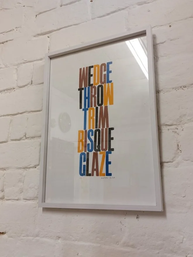 Personalised Letterpress Print