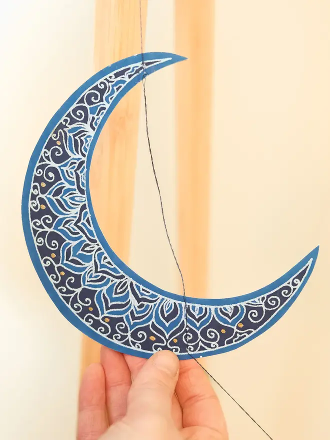 eid mubarak paper sewn garland