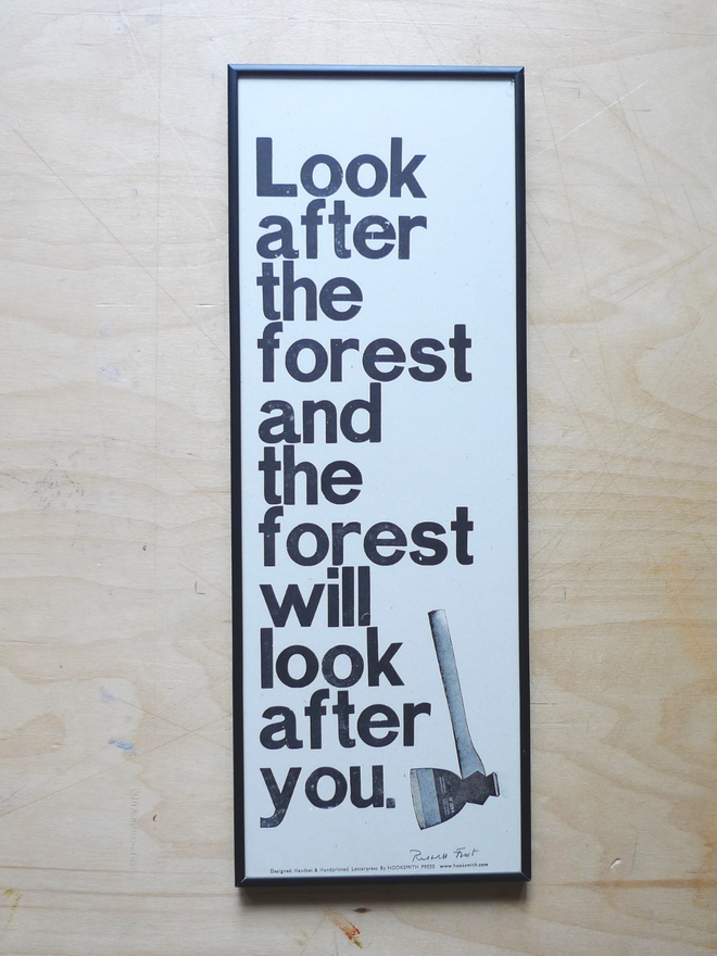 Look after the forest