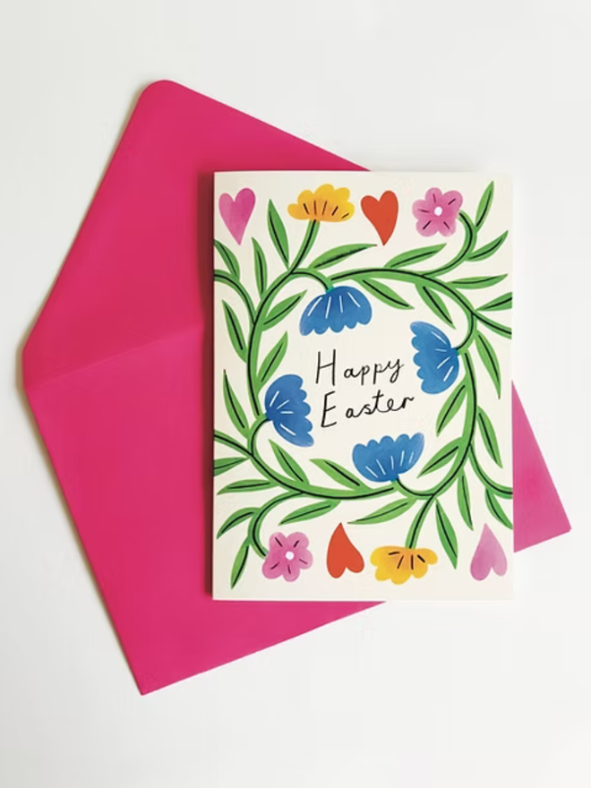 Floral easter card