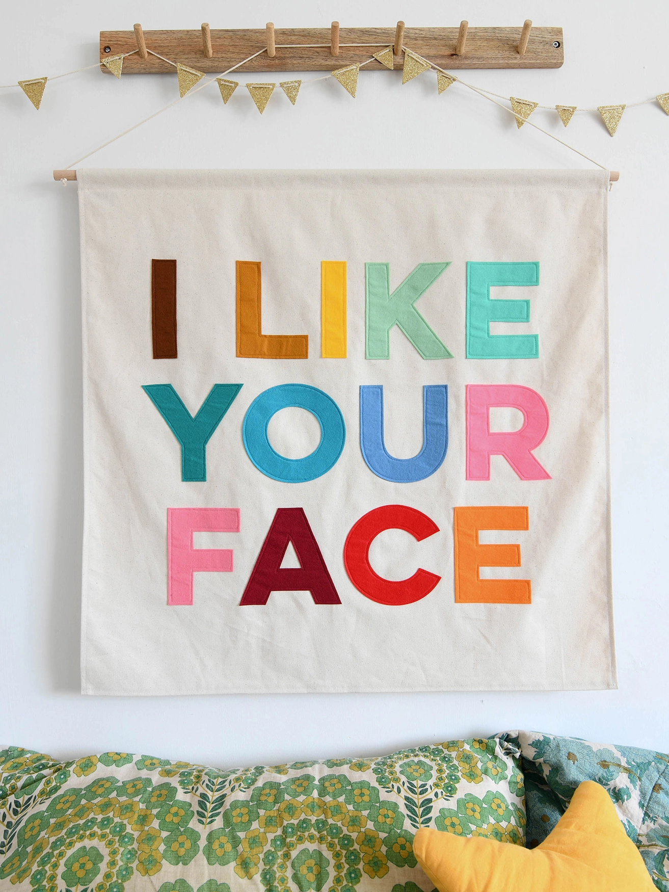 i like your face wall banner.