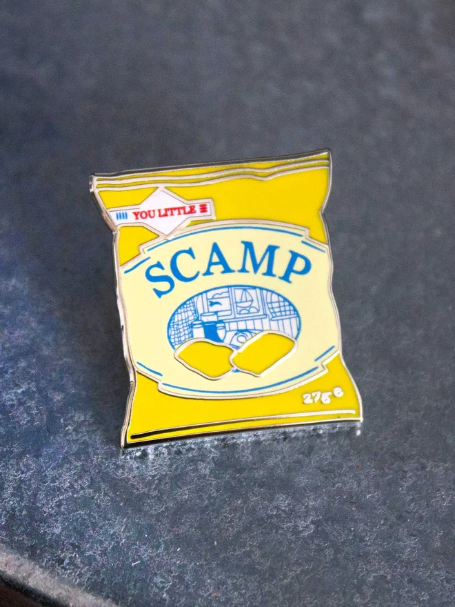 little scamp enamel pin