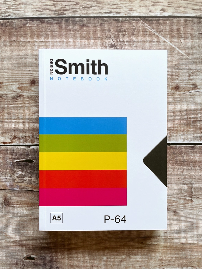 Illustrated notebook in the style of a retro VHS tape