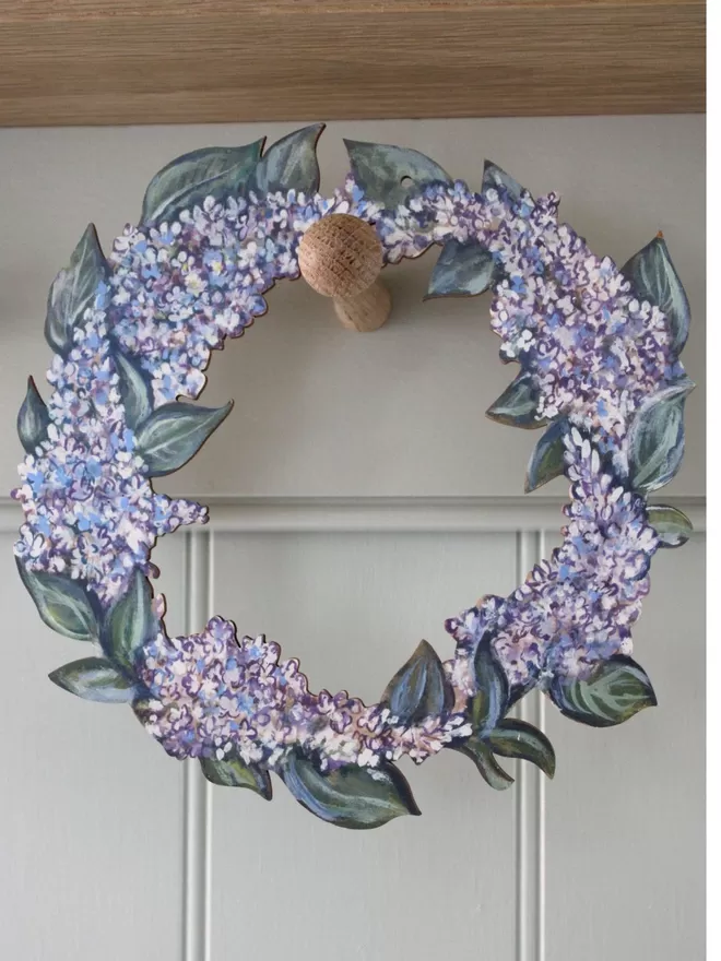 Wooden Lilac Garland