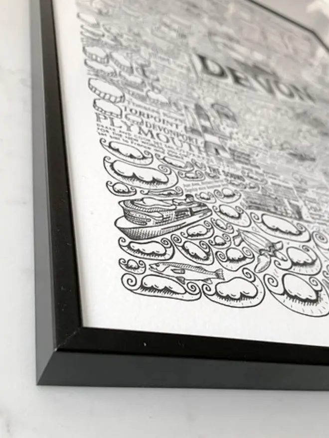 Devon Poster Wall Art Prime Side of Frame