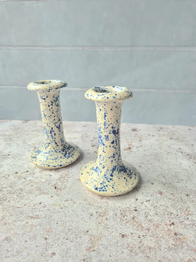 ceramic candlestick holder, pottery candlestick holder, Jenny Hopps Pottery, Candle gift, 