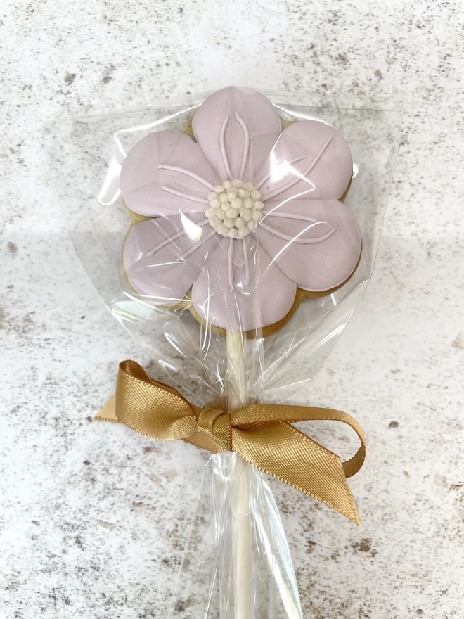 Flower bouquet biscuits, purple flower