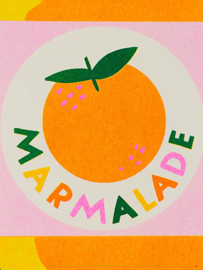 Marmalade Risograph Print