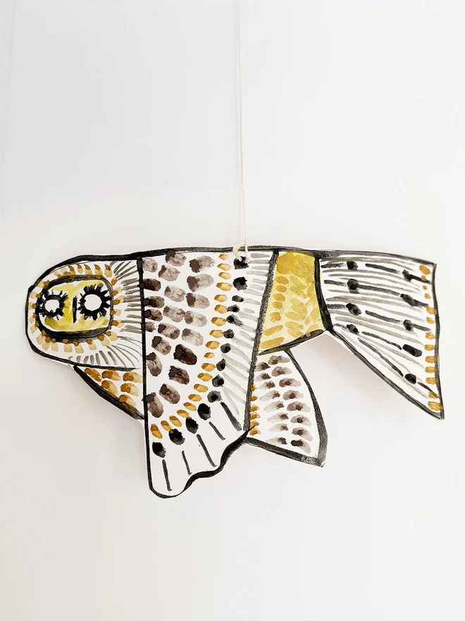 A Hanging Halloween Decoration Owl