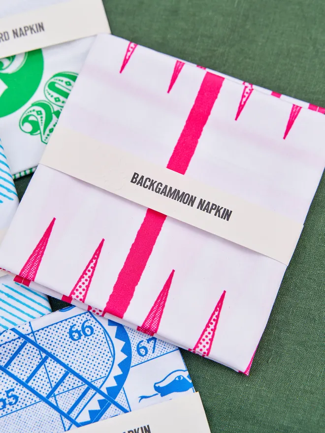 Backgammon Board Game Printed Napkin TBC