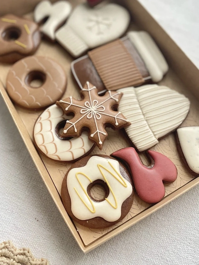 Personalised Winter Warmers Biscuits (Box Of 12)