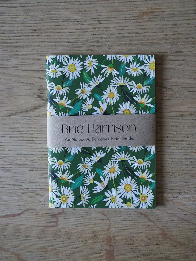 illustrated daisy notebook