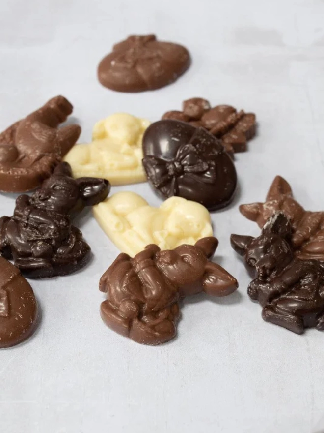 chocolate easter shapes loose