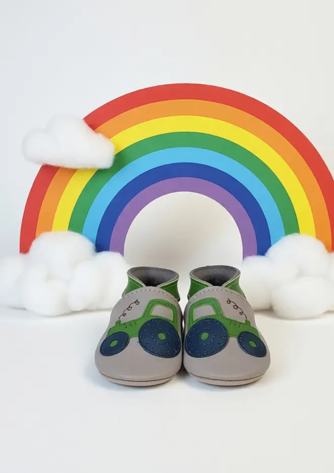 Tractor Grey inch blue