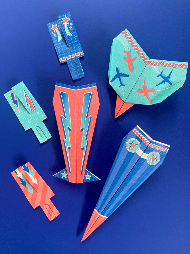 Origami Paper Plane Challenge Kit: STEM Craft Project