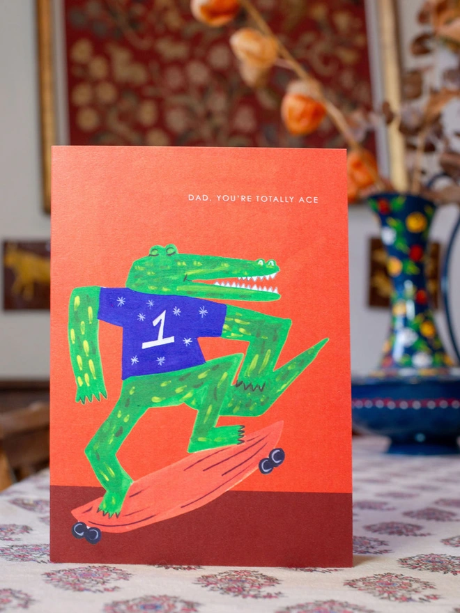 DAD CROC FATHERS DAY CARD