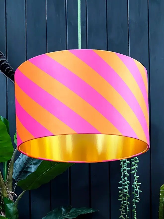 Tutti Frutti Helter Skelter Velvet Lampshades