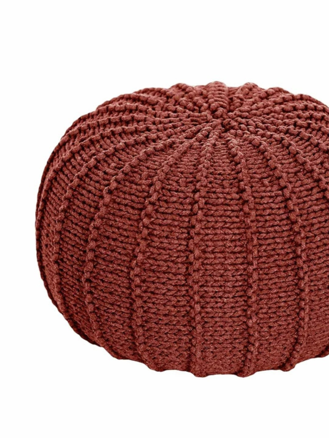 Zuri House. Terracotta children’s pouffe.