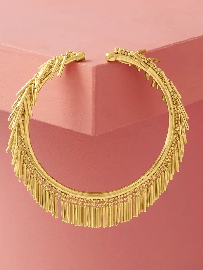 Gold Tassel Bangle